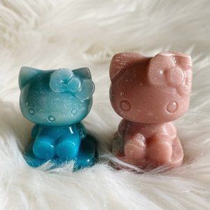 Pink Opal Hello Kitty Carving